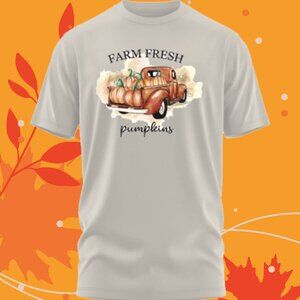 Comfort Colors Large Farm Fresh Pumpkins Fall Shirt